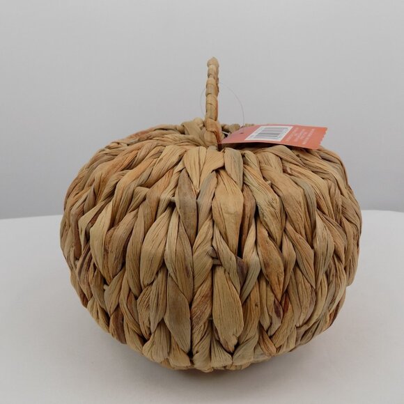 Ashland Heirloom Harvest Woven Rattan Pumpkin Tabletop Home Decoration Brown New - Picture 4 of 10